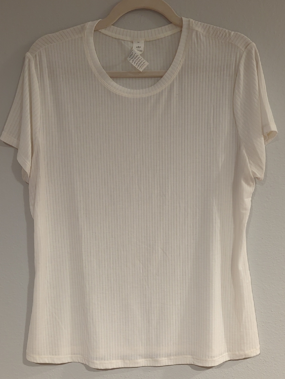 ALO yoga Ribbed Sea Coast Tee
